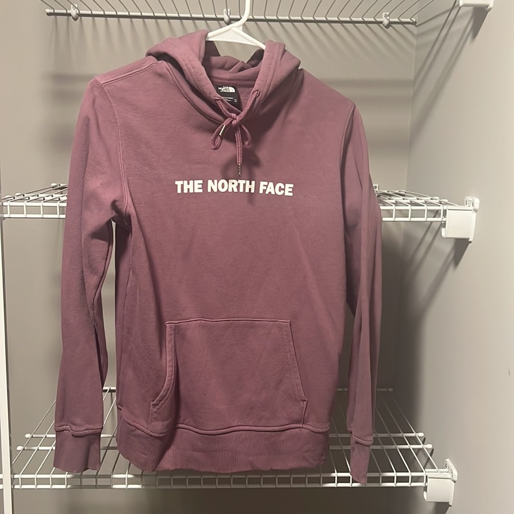 The North Face Purple Logo Hoodie Size XS